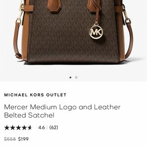 Mercer medium logo Michael Kors crossbody bag satchel